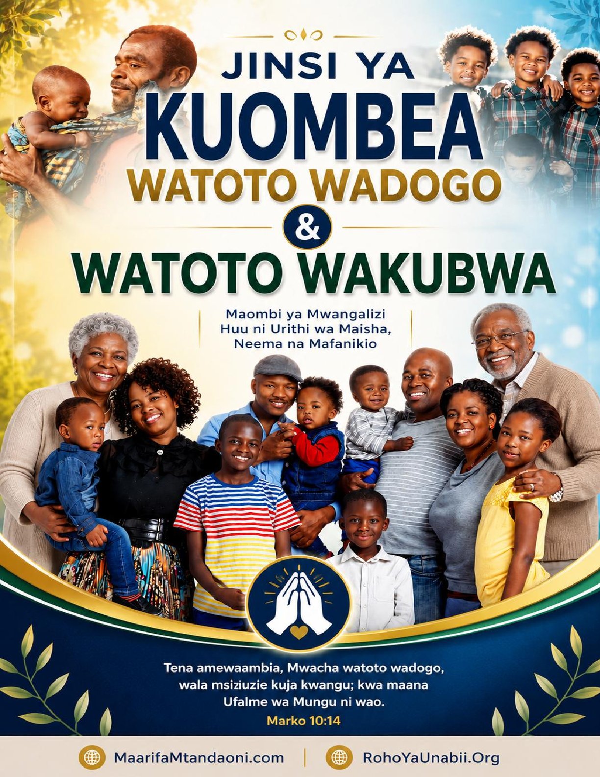 cover of MAMBO YA KUOMBEA WATOTO WAKO